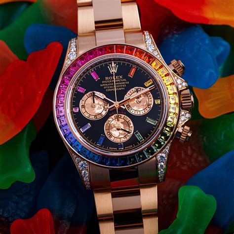 rolex donna daytona raimbow|rolex rainbow review.